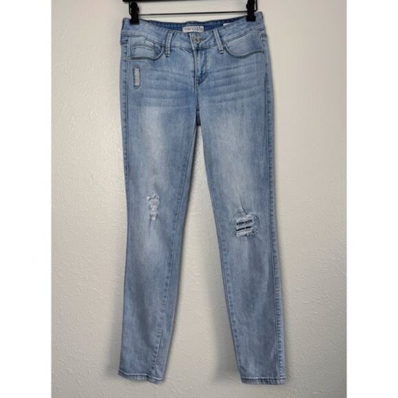 Guess Sienna curvy fit medium rise curvy skinny distressed jeans 27 - Picture 1 of 13